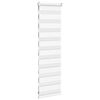 vidaXL Store z&egrave;bre blanc 45x100 cm largeur du tissu 40,9 cm polyester