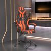vidaXL Chaise de jeu Noir et orange Similicuir