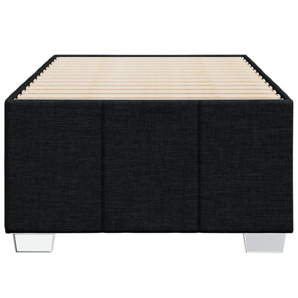 vidaXL Cadre de lit sans matelas noir 90x200 cm tissu
