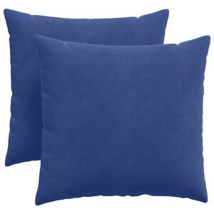 vidaXL Coussins de canap&eacute; 2 pcs Bleu police 45 x 45 cm