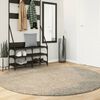 vidaXL Tapis ISTAN &agrave; poils longs aspect brillant beige &Oslash; 200 cm