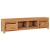 vidaXL Meuble TV 115x30x35 cm bois de teck massif