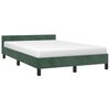 vidaXL Cadre de lit sans matelas vert foncé 120x190 cm velours