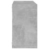 vidaXL &Eacute;tag&egrave;res cube murales 4 pcs Gris b&eacute;ton 26x15x26 cm