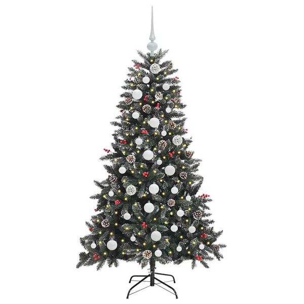 vidaXL Sapin de No&euml;l artificiel Vert 150 cm PVC, plastique et acier