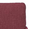 vidaXL Canap&eacute;s avec coussin 55cm Bordeaux Contreplaqu&eacute;