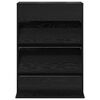 vidaXL &Eacute;tag&egrave;re &agrave; magazines avec &eacute;tag&egrave;re Ch&ecirc;ne noir 70 x 41 x 96 cm