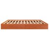 vidaXL Cadre de lit sans matelas cire marron 200x200cm bois pin massif