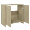 vidaXL Armoire de salle de bain Ch&ecirc;ne sonoma Bois d'ing&eacute;nierie