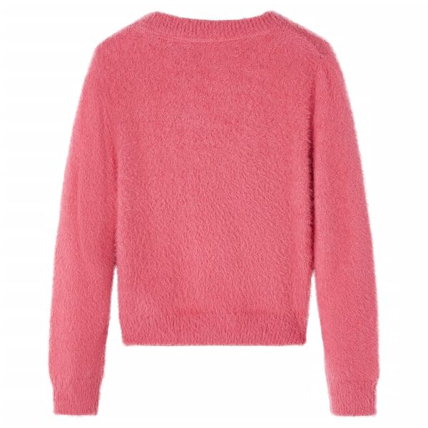 Pull-over tricoté pour enfants rose vieux 140