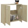 vidaXL Armoire de salle de bain Ch&ecirc;ne sonoma Bois d'ing&eacute;nierie