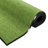 vidaXL Tapis d'entr&eacute;e Autre Vert et Noir 120 x 300 cm Polyamide et PVC