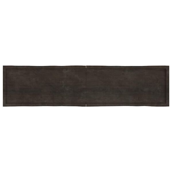 vidaXL Dessus de table bois massif traité bordure assortie