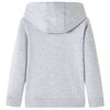 Sweatshirt &agrave; capuche pour enfants m&eacute;lange gris et orange 116