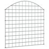 vidaXL Ensemble de clôture de jardin arquée 77,5x78,5 cm vert