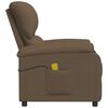 vidaXL Fauteuil de massage Marron Tissu