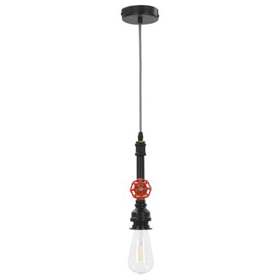 vidaXL Lampe suspendue Design de robinet Noir E27
