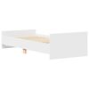 vidaXL Cadre de lit sans matelas blanc 90x200 cm bois d'ing&eacute;nierie