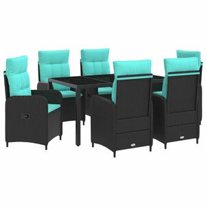 vidaXL Ensemble de repas ext&eacute;rieur 7 pc polyrotin