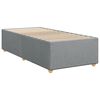 vidaXL Sommier &agrave; lattes de lit avec matelas gris clair 80x200 cm tissu