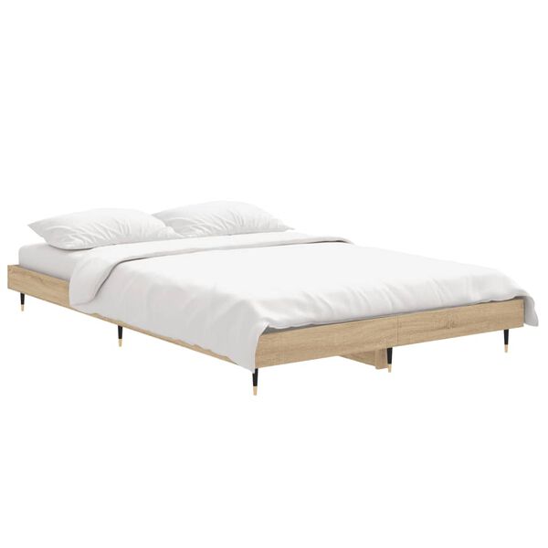 vidaXL Cadre de lit sans matelas chêne sonoma 120x190 cm