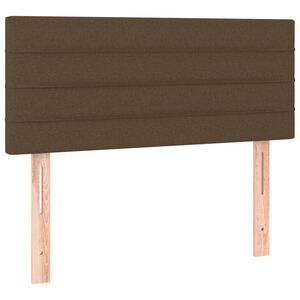 vidaXL T&ecirc;te de lit Marron Fonc&eacute; 90x5x78/88 cm Tissu