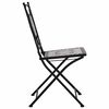 vidaXL Chaises de bistrot mosa&iuml;que 2 pcs Gris