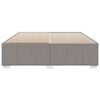 vidaXL Cadre de lit sans matelas taupe 200x200 cm tissu