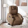 vidaXL Fauteuil de massage inclinable Marron Tissu
