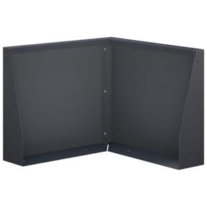 vidaXL Mur de sout&egrave;nement 50 x 50 x 30 cm Acier Anthracite