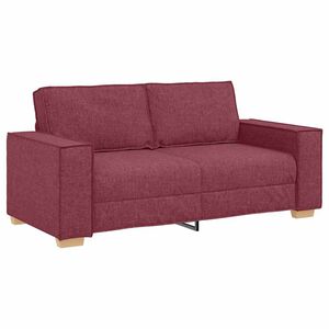 vidaXL Canap&eacute; 2 places Rouge vin 140 cm Tissu