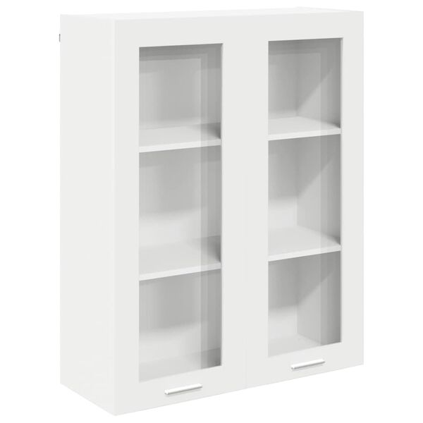 vidaXL Armoire suspendue Blanc 80 x 31 x 100 cm Bois d'ing&eacute;nierie
