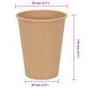 vidaXL Tasses à café en papier 1000 pcs 12oz 300ml marron