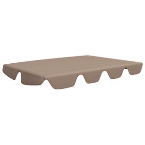vidaXL Toit de rechange de balan&ccedil;oire taupe 188/168x145/110 cm