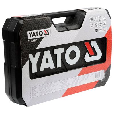 YATO Kit de clés à cliquet 216 pièces YT-38841