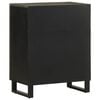 vidaXL Buffet noir 60x33x75 cm bois massif de manguier