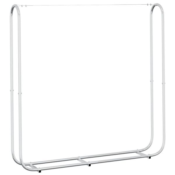 vidaXL Portant de bois de chauffage 150x25x150 cm acier galvanis&eacute;