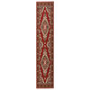 vidaXL Tapis BCF Rouge oriental 100x500 cm