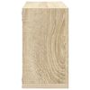 vidaXL &Eacute;tag&egrave;res cube murales 2 pcs Ch&ecirc;ne sonoma 26x15x26 cm