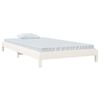 vidaXL Lit empilable sans matelas blanc 90x190 cm bois de pin massif