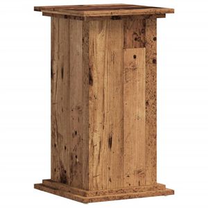 vidaXL Support pour plantes vieux bois 33x33x60 cm bois d'ing&eacute;nierie