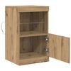 vidaXL Buffet LED Ch&ecirc;ne artisanal 41 x 37 x 67 cm Bois d'ing&eacute;nierie