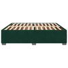 vidaXL Cadre de lit sans matelas vert fonc&eacute; 180x200 cm velours