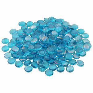 vidaXL P&eacute;pite en verre 17-19 mm Bleu aqua Verre