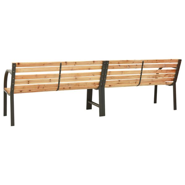 vidaXL Banc double de jardin 225 cm Bois de sapin massif