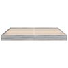 vidaXL Cadre de lit sans matelas sonoma gris 180x200 cm