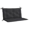 vidaXL Coussin de banc de jardin noir 100x(50+50)x7 cm tissu oxford