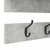 vidaXL Porte-manteau mural avec &eacute;tag&egrave;re Gris b&eacute;ton 90 x 15 x 36 cm