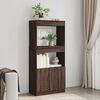 vidaXL Buffet haut ch&ecirc;ne marron 63x33x140 cm bois d'ing&eacute;nierie
