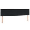 vidaXL Sommier &agrave; lattes de lit avec matelas noir 200x210 cm Velours